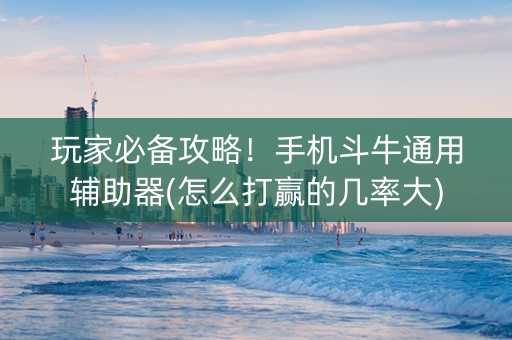 玩家必备攻略！手机斗牛通用辅助器(怎么打赢的几率大)