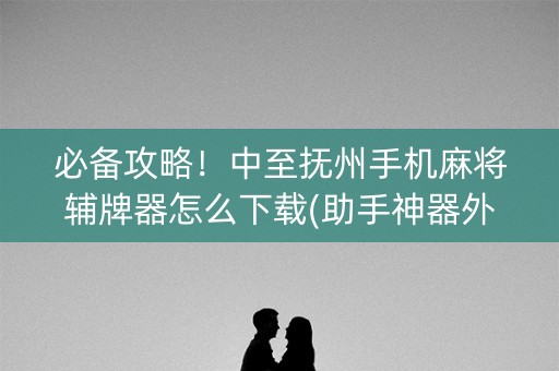 必备攻略！中至抚州手机麻将辅牌器怎么下载(助手神器外辅工具)