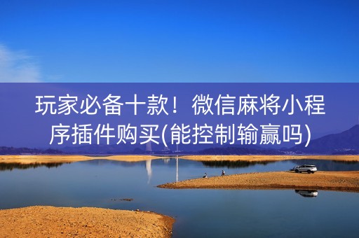 玩家必备十款！微信麻将小程序插件购买(能控制输赢吗)