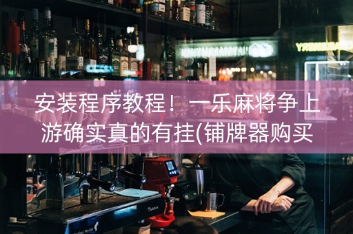 安装程序教程！一乐麻将争上游确实真的有挂(铺牌器购买)