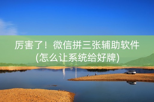 厉害了！微信拼三张辅助软件(怎么让系统给好牌)