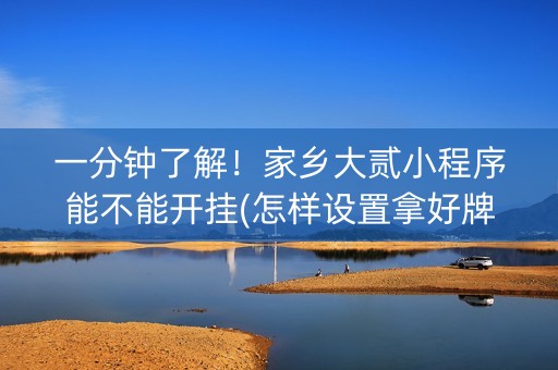 一分钟了解！家乡大贰小程序能不能开挂(怎样设置拿好牌)