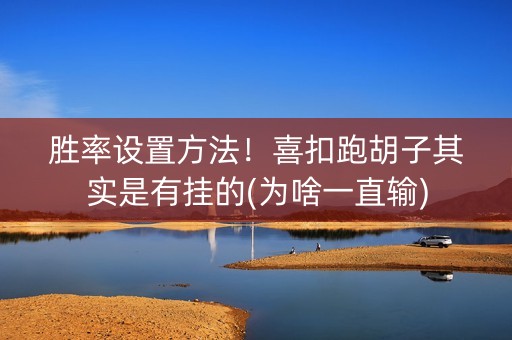 胜率设置方法！喜扣跑胡子其实是有挂的(为啥一直输)