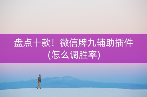 盘点十款！微信牌九辅助插件(怎么调胜率)