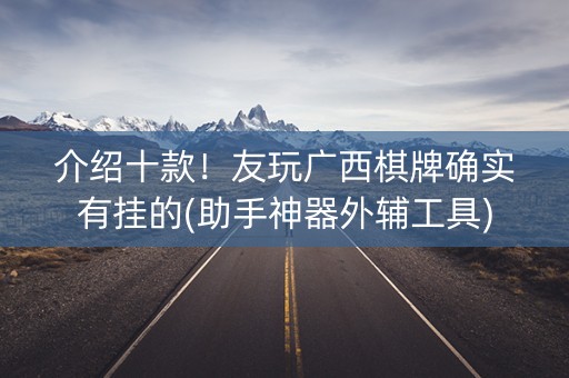 介绍十款！友玩广西棋牌确实有挂的(助手神器外辅工具)