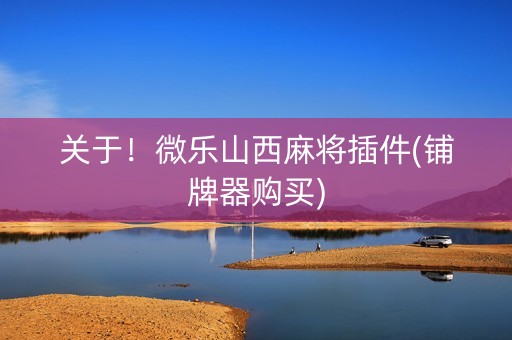 关于！微乐山西麻将插件(铺牌器购买)