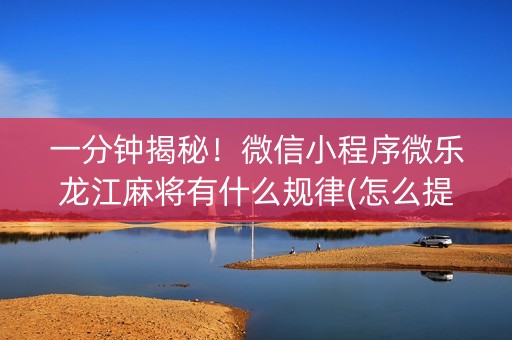 一分钟揭秘！微信小程序微乐龙江麻将有什么规律(怎么提升胜率)