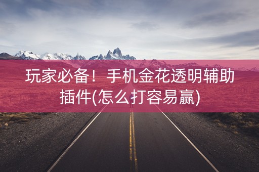 玩家必备！手机金花透明辅助插件(怎么打容易赢)