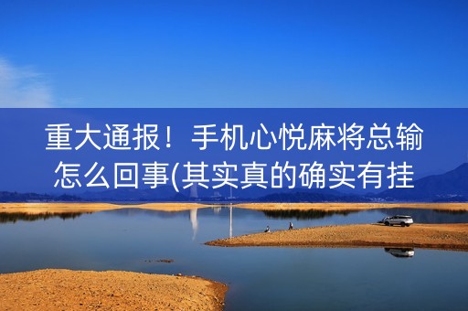 重大通报！手机心悦麻将总输怎么回事(其实真的确实有挂)