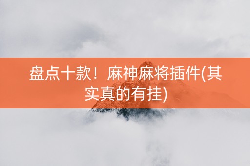 盘点十款！麻神麻将插件(其实真的有挂)