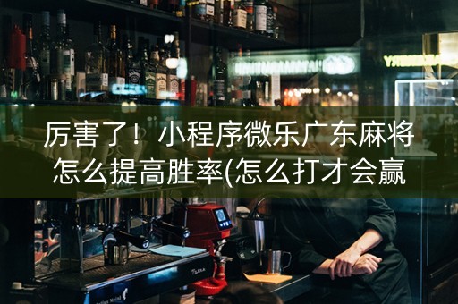 厉害了！小程序微乐广东麻将怎么提高胜率(怎么打才会赢)