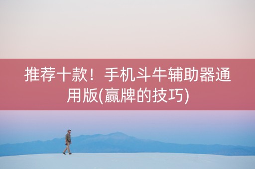 推荐十款！手机斗牛辅助器通用版(赢牌的技巧)
