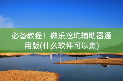 必备教程！微乐挖坑辅助器通用版(什么软件可以赢)
