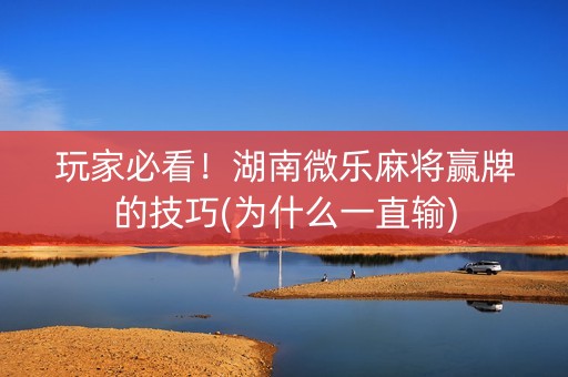 玩家必看！湖南微乐麻将赢牌的技巧(为什么一直输)