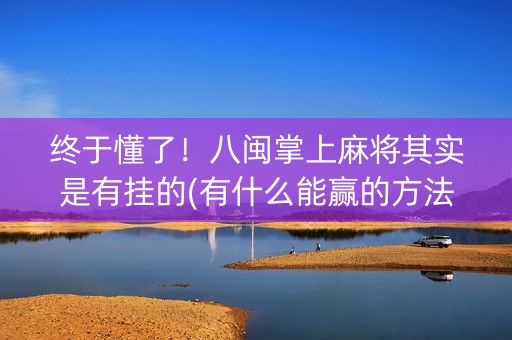 终于懂了！八闽掌上麻将其实是有挂的(有什么能赢的方法)