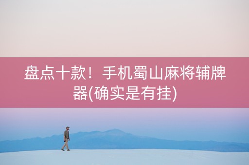 盘点十款！手机蜀山麻将辅牌器(确实是有挂)