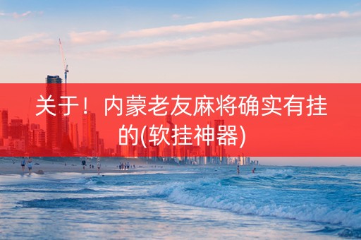 关于！内蒙老友麻将确实有挂的(软挂神器)