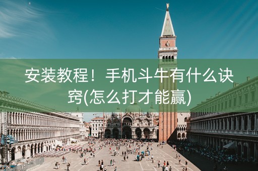 安装教程！手机斗牛有什么诀窍(怎么打才能赢)