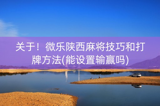 关于！微乐陕西麻将技巧和打牌方法(能设置输赢吗)