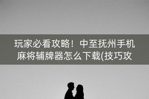 玩家必看攻略！中至抚州手机麻将辅牌器怎么下载(技巧攻略怎样拿好牌)
