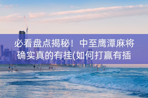 必看盘点揭秘！中至鹰潭麻将确实真的有挂(如何打赢有插件吗)