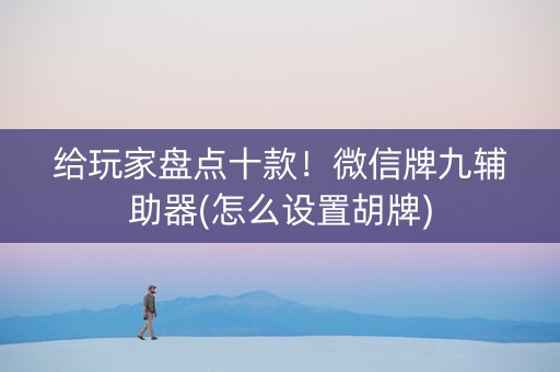 给玩家盘点十款！微信牌九辅助器(怎么设置胡牌)