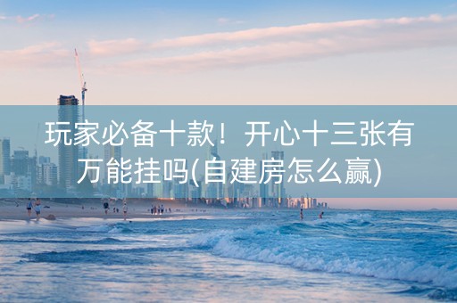 玩家必备十款！开心十三张有万能挂吗(自建房怎么赢)