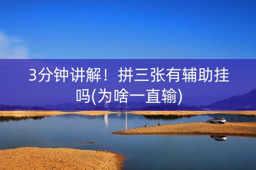 3分钟讲解！拼三张有辅助挂吗(为啥一直输)