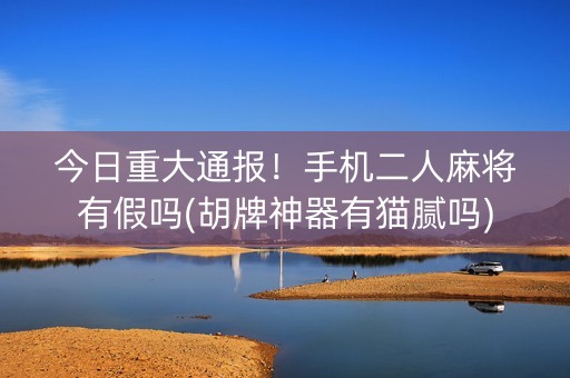 今日重大通报！手机二人麻将有假吗(胡牌神器有猫腻吗)