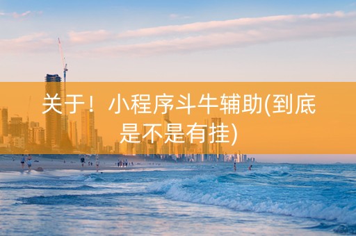 关于！小程序斗牛辅助(到底是不是有挂)