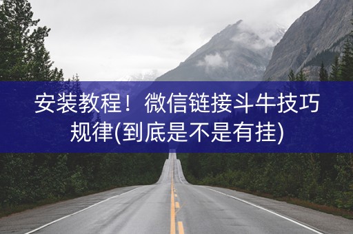 安装教程！微信链接斗牛技巧规律(到底是不是有挂)