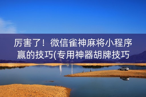 厉害了！微信雀神麻将小程序赢的技巧(专用神器胡牌技巧)