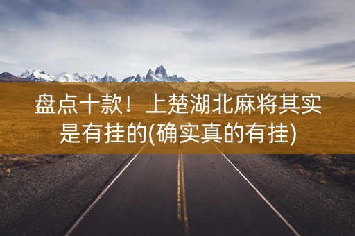 盘点十款！上楚湖北麻将其实是有挂的(确实真的有挂)