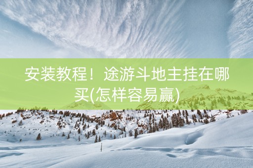 安装教程！途游斗地主挂在哪买(怎样容易赢)