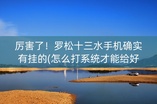 厉害了！罗松十三水手机确实有挂的(怎么打系统才能给好牌)