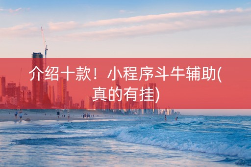 介绍十款！小程序斗牛辅助(真的有挂)