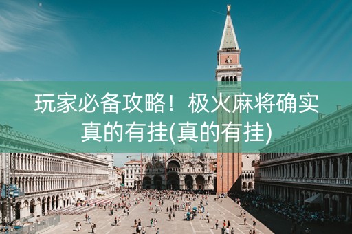 玩家必备攻略！极火麻将确实真的有挂(真的有挂)