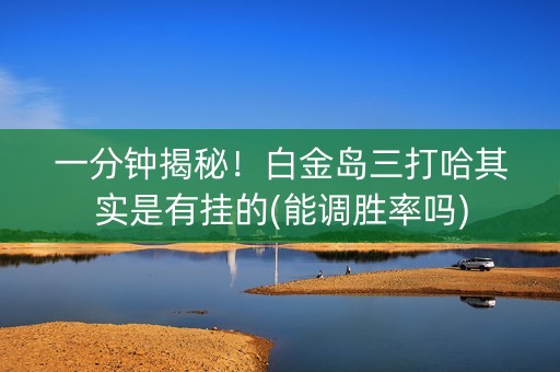 一分钟揭秘！白金岛三打哈其实是有挂的(能调胜率吗)