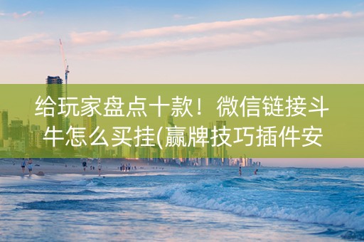 给玩家盘点十款！微信链接斗牛怎么买挂(赢牌技巧插件安装)