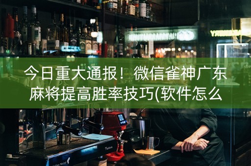 今日重大通报！微信雀神广东麻将提高胜率技巧(软件怎么打赢)