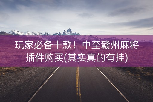 玩家必备十款！中至赣州麻将插件购买(其实真的有挂)