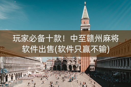 玩家必备十款！中至赣州麻将软件出售(软件只赢不输)