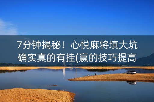 7分钟揭秘！心悦麻将填大坑确实真的有挂(赢的技巧提高胜率)