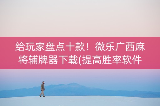给玩家盘点十款！微乐广西麻将辅牌器下载(提高胜率软件)