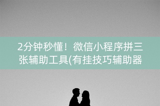 2分钟秒懂！微信小程序拼三张辅助工具(有挂技巧辅助器)