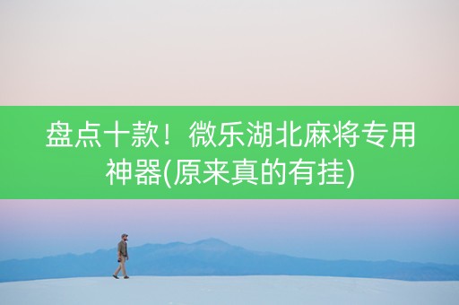 盘点十款！微乐湖北麻将专用神器(原来真的有挂)