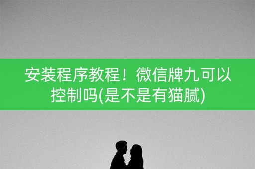 安装程序教程！微信牌九可以控制吗(是不是有猫腻)