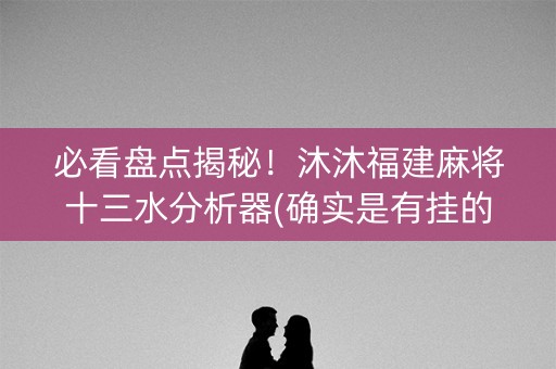 必看盘点揭秘！沐沐福建麻将十三水分析器(确实是有挂的)