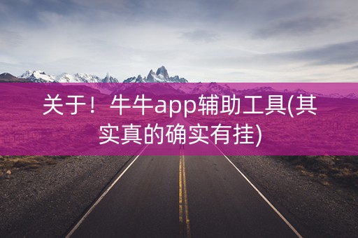 关于！牛牛app辅助工具(其实真的确实有挂)
