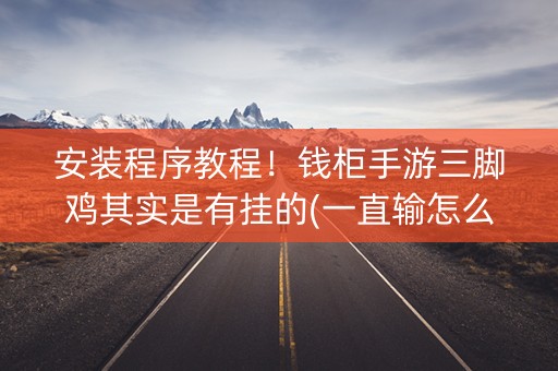 安装程序教程！钱柜手游三脚鸡其实是有挂的(一直输怎么办)